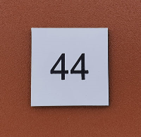 Pure Locker Number Plates For Cloakrooms