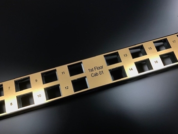 Engraved Patch Panel Labels For Telecoms Industry