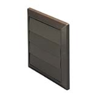 Rigid Duct Outlet with Gravity Flaps 150mm Brown