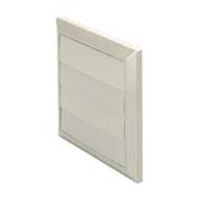 Rigid Duct Outlet with Gravity Flaps 150mm White