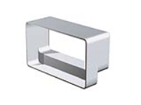 Rigid Duct In-Line Adapter Rectangular-Rectangular 220&#8211;90-227x133mm White