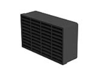 Rigid Duct Outlet Airbrick Double 220&#8211;90 Black