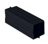Rigid Duct Outlet Airbrick 204&#8211;60 Black