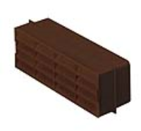 Rigid Duct Outlet Airbrick 204&#8211;60 Brown
