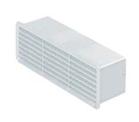 Rigid Duct Outlet Airbrick with Damper 204&#8211;60 White