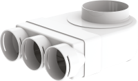 Manufacturers Of Domus Adapt Plenum with 3x75mm Radial Sockets 125mm