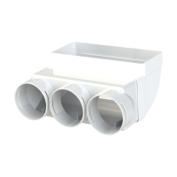 Manufacturers Of Adapt 220x90mm Vertical 90&#176; Bend 3x75mm Radial Sockets