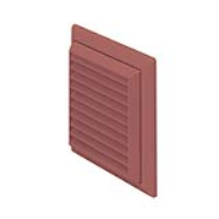 Manufacturers Of Rigid Duct Outlet Louvered Grille with Flyscreen 150mm Terracotta