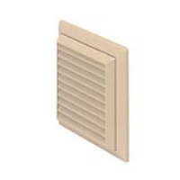 Manufacturers Of Rigid Duct Outlet Louvered Grille with Flyscreen 150mm Cotswold