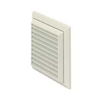Manufacturers Of Rigid Duct Outlet Louvered Grille with Flyscreen 150mm White