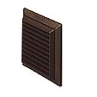 Manufacturers Of Rigid Duct Outlet Louvered Grille 150mm Brown