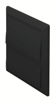 Manufacturers Of Rigid Duct Outlet with Gravity Flaps 100mm Black