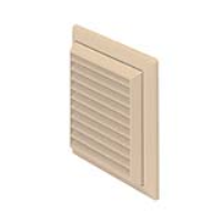 Manufacturers Of Rigid Duct Outlet Louvered Grille with Flyscreen 100mm Cotswold