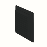 Manufacturers Of Rigid Duct Outlet Louvered Grille 100mm Black