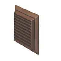 Manufacturers Of Rigid Duct Outlet Louvered Grille with Flyscreen Brown 204&#8211;60