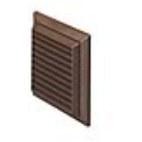 Manufacturers Of Rigid Duct Outlet Louvered Grille Brown