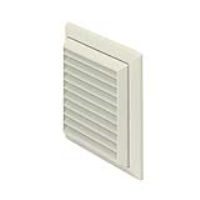 Suppliers Of Rigid Duct Outlet Louvered Grille with Flyscreen 150mm White In South Wales