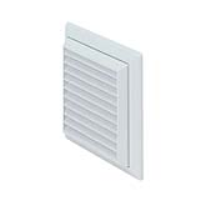 Suppliers Of Rigid Duct Outlet Louvered Grille with Flyscreen White In South Wales