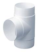Suppliers Of EasiPipe 100 Rigid Duct Horizonal T Piece In South Wales