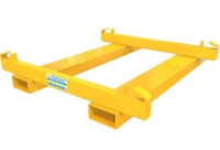 Forklift bag handling attachments