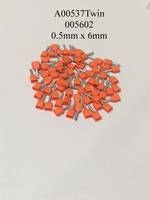 0.5mm x 6mm Orange Ferrules A00537TWIN / 005602