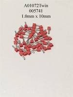 1.0mm x 10mm Red Ferrules A01072TWIN / A01075TWIN / 005741
