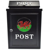 Welsh Dragon Wall Mounted Post Box - SECONDS