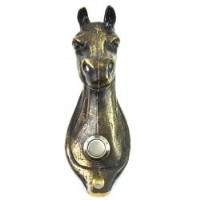 Bronze Horse Head Bell Push