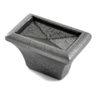 Bordered Rectangular Iron Cabinet Knob