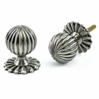 Black Nickel Flower Door Knobs