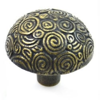 Antique Brass Nautilus Knob