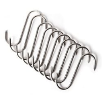 Stainless Steel Butchers Hooks - Set of 10