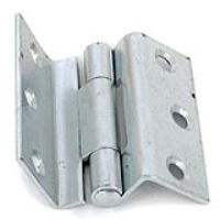 Stormproof Cranked Hinges - Zinc Plated