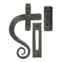 Blacksmith Beeswax Curved Monkeytail Casement Fastener