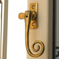 Wenlock Aged Brass Monkeytail Casement Fastener