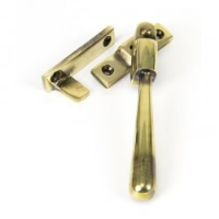 Night Vent Locking Newbury Casement Fastener - Aged Brass