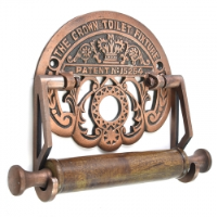 Crown Toilet Roll Holder - Copper Finish