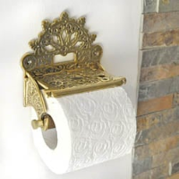 Brass Victorian Toilet Roll Holder