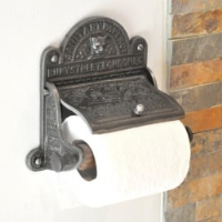 Sanitary Paper Co Toilet Roll Holder - Iron Finish