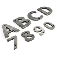 Antique Pewter Letters/House Numbers