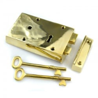 Brass Wenlock Rim Lock