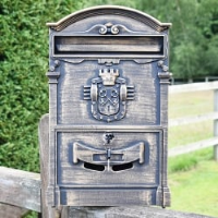 Belgravia Wall Mounted Post Box - Bronze Finish