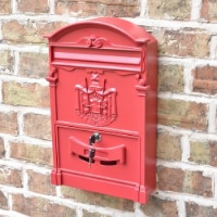 Heritage Wall Mounted Post Box - Red Finish