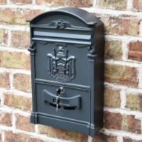 Heritage Wall Mounted Post Box - Black Finish