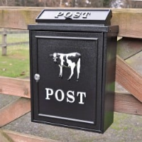 Cow Wall Mounted Post Box