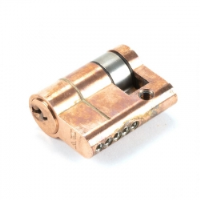 Single Euro Cylinder Lock - Polished Bronze Finish