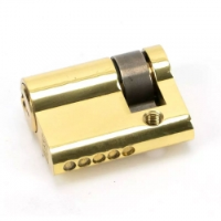 Single Euro Cylinder Lock - Polished Brass