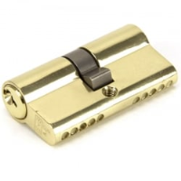 Double Euro Cylinder Lock - Polished Brass