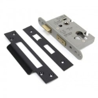 Euro Sash Lock Case - Black Finish