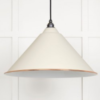 White Gloss Hockley Pendant in Teasel